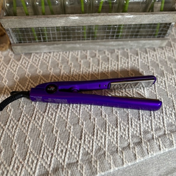 CHI Smart Gem. 3/4"  Hairstyling Hot Iron. Zirconium Titanium. Purple. Pre-owned - Picture 2 of 8
